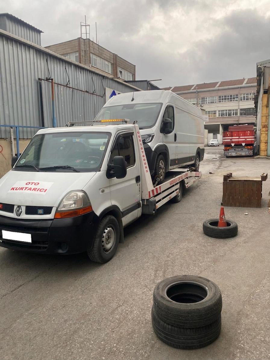 Ford Transit panelvan kapalı otopark teslimatı
